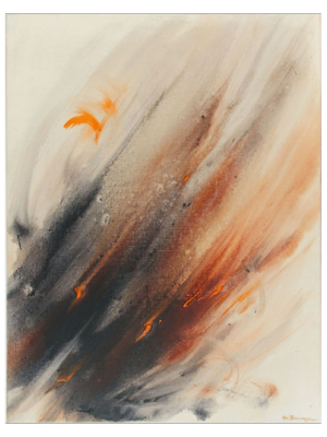 An example of postwar abstraction: Alice Berger Hammerschlag 'Flame Rhythm' - Private Collection